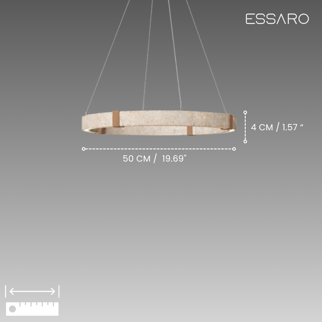 Rome | Travertine Pendant Light