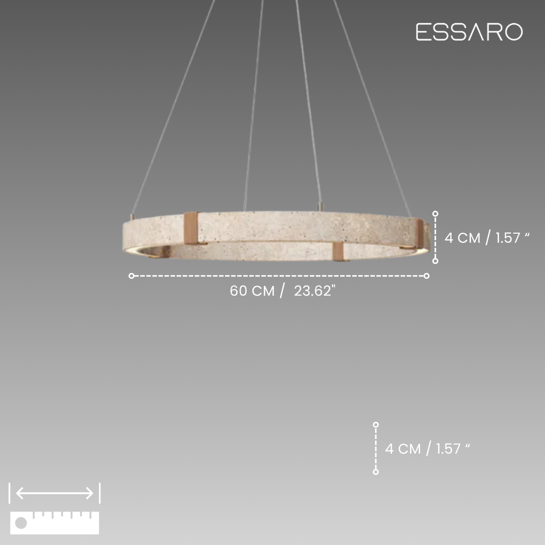 Rome | Travertine Pendant Light