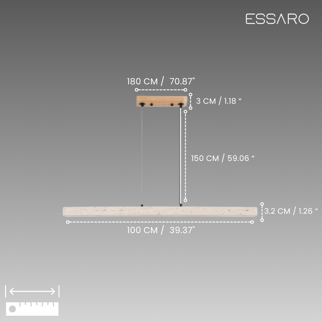 Rome | Travertine Pendant Light