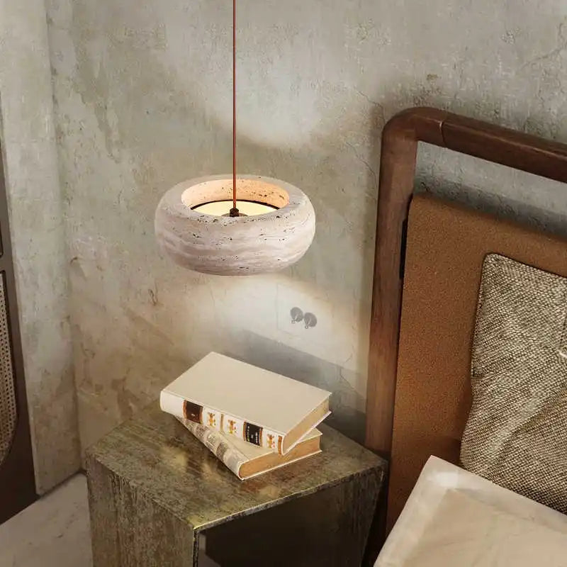 Feldor | Travertine Pendant Light