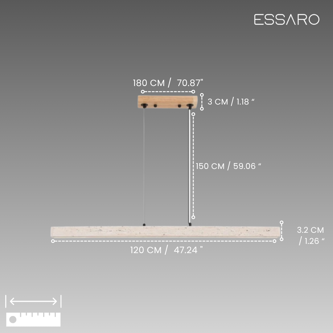 Rome | Travertine Pendant Light