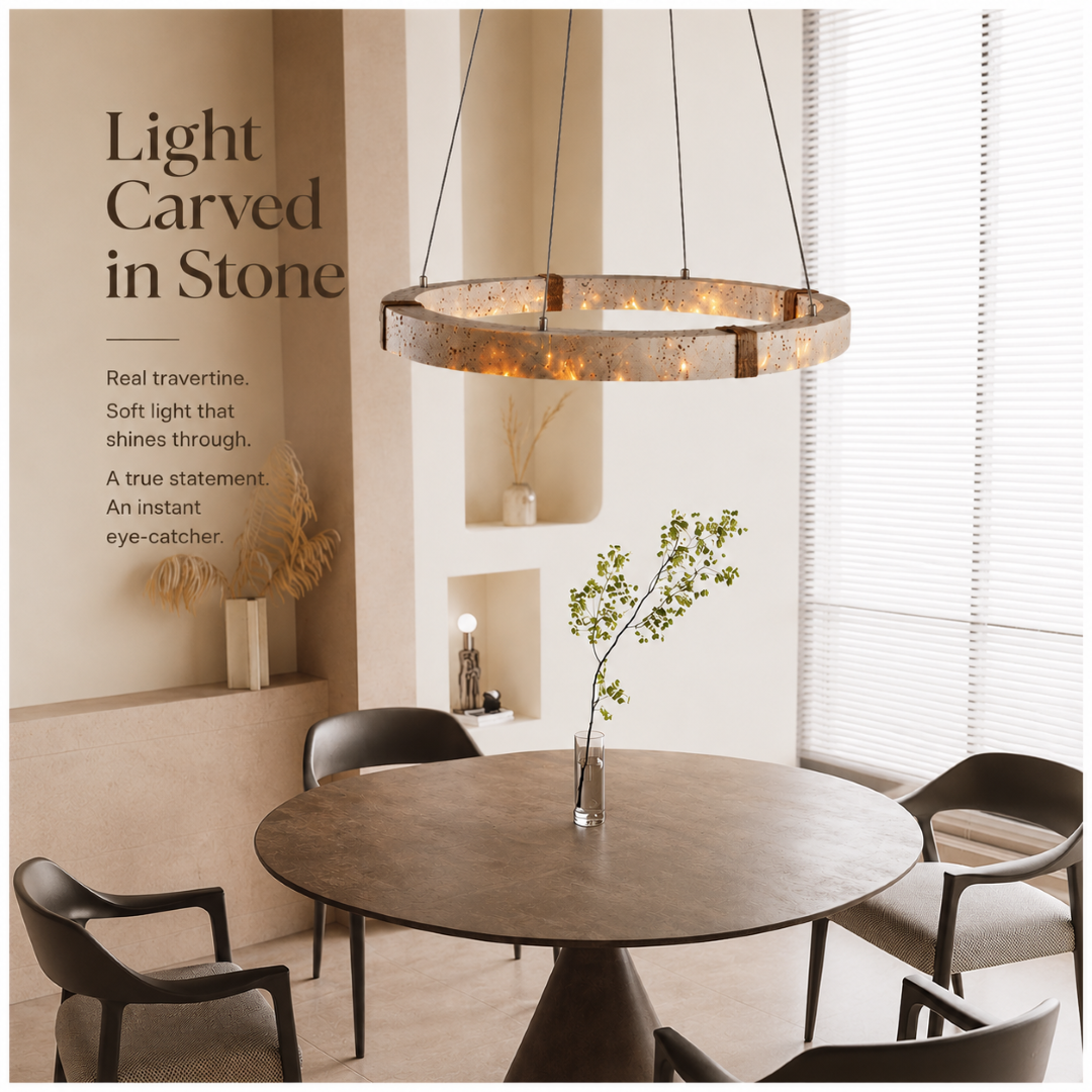 Rome | Travertine Pendant Light